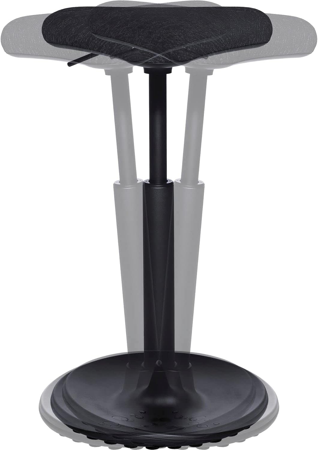 Topstar Sitness H1, Arbeitshocker, Stehhilfe, Drehhocker, höhenverstellbar, Stoffbezug Polyester, sc