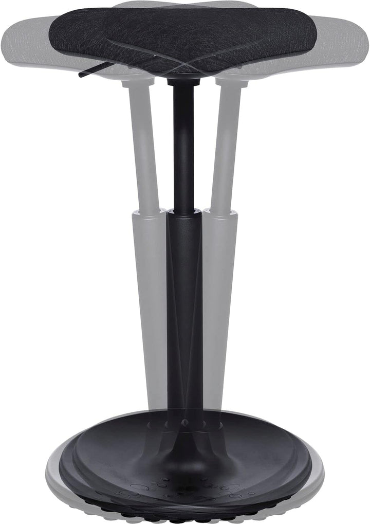 Topstar Sitness H1, Arbeitshocker, Stehhilfe, Drehhocker, höhenverstellbar, Stoffbezug Polyester, sc