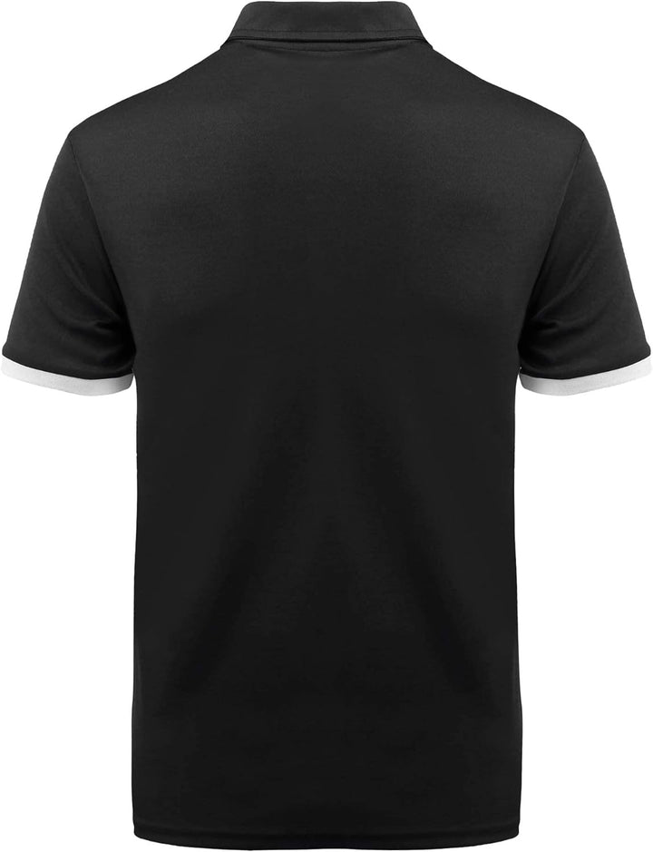 JACKETOWN Polo Shirts Herren Kurzarm Golf Poloshirt Schnelltrocknend Casual Sport Shirt Outdoor Atmu