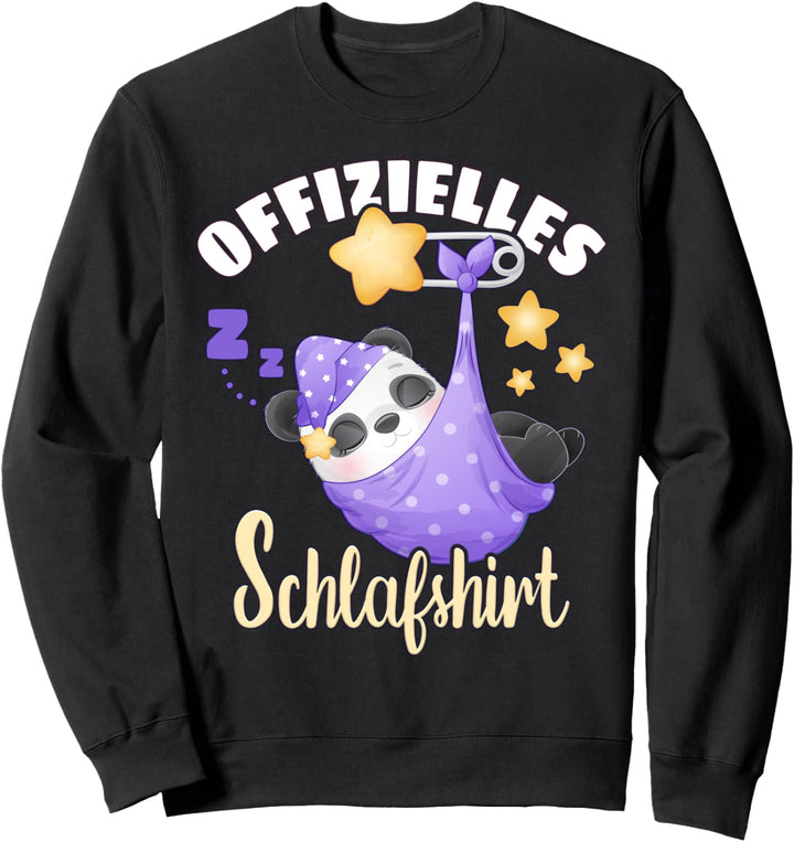 Offizielles Schlafshirt, schlafender Panda, Pyjama Shirt Sweatshirt