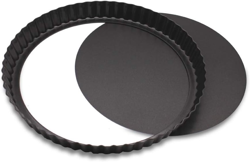 Grandwish 3 Stück Tarteform mit Hebeboden, 20/24/28 CM Antihaft Quicheform, Rund, 20/24/28 cm