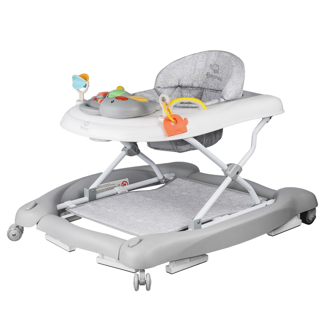 5-in-1 Lauflernhilfe Babywalker | Gehfrei mit Schaukelfunktion, Musik &amp; Licht | Laufhilfe für Baby a