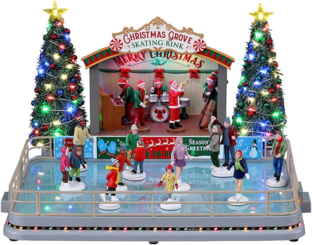 Lemax 14870-UK Caddington Village Sights & Sounds: Christmas Grove Skating Rink