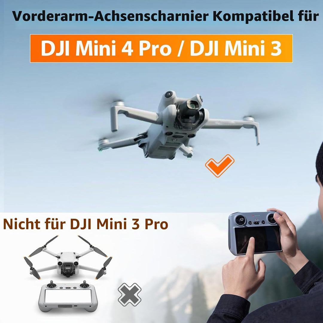 2 Stück Drohne Vorderarmwelle für DJI Mini 3 take Vorderarmdrehpunkt Ersatzteile für DJI Mini 4 Pro