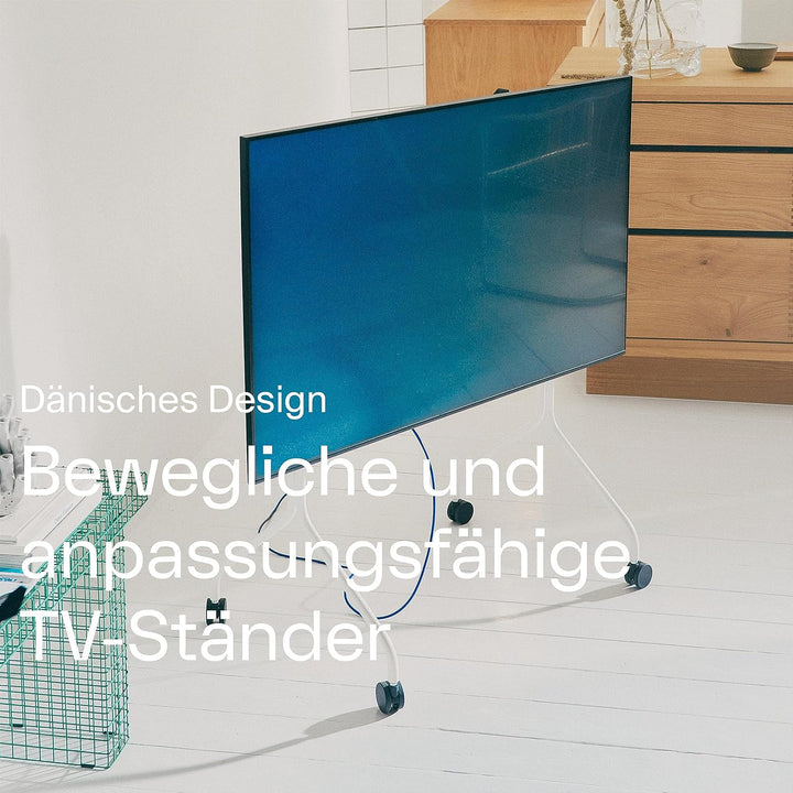 Pedestal Moon Rollin’ TV Ständer mit Rollen – Für 40–70 Zoll Bildschirme | Mobiler & stilvoller TV R
