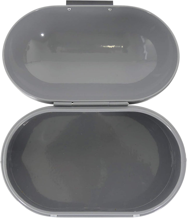 kela Brotkasten Metall mit Lüftungslöcher 25x15x17cm, kleine Brotbox mit Klappdeckel, FRISCOLINO, Br