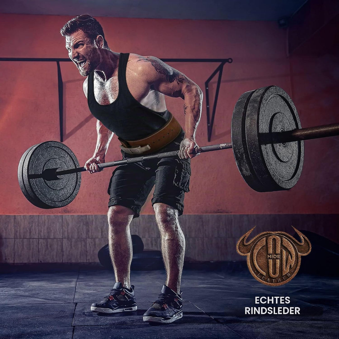 RDX 4” Gewichthebergürtel Hebelschnalle Leder, 10mm Genehmigt IPL USPA, Powerlifiting Trainingsgürte