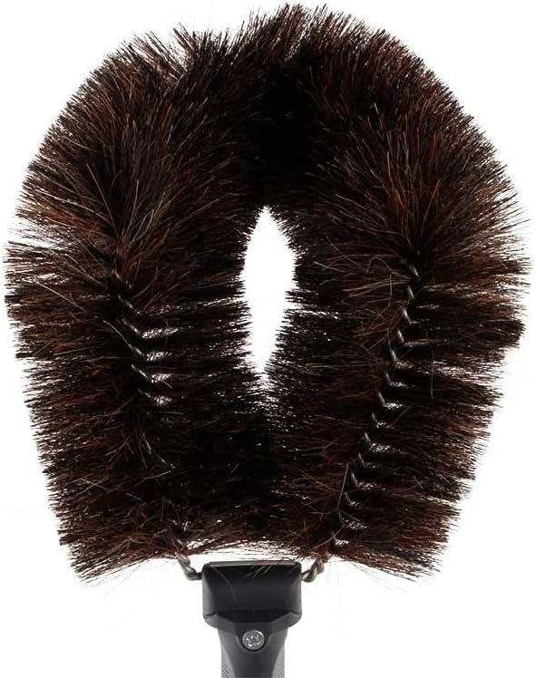 Spinnwebenbesen &amp; Rohrbürste, 15 cm Pferdehaar Staubbürste