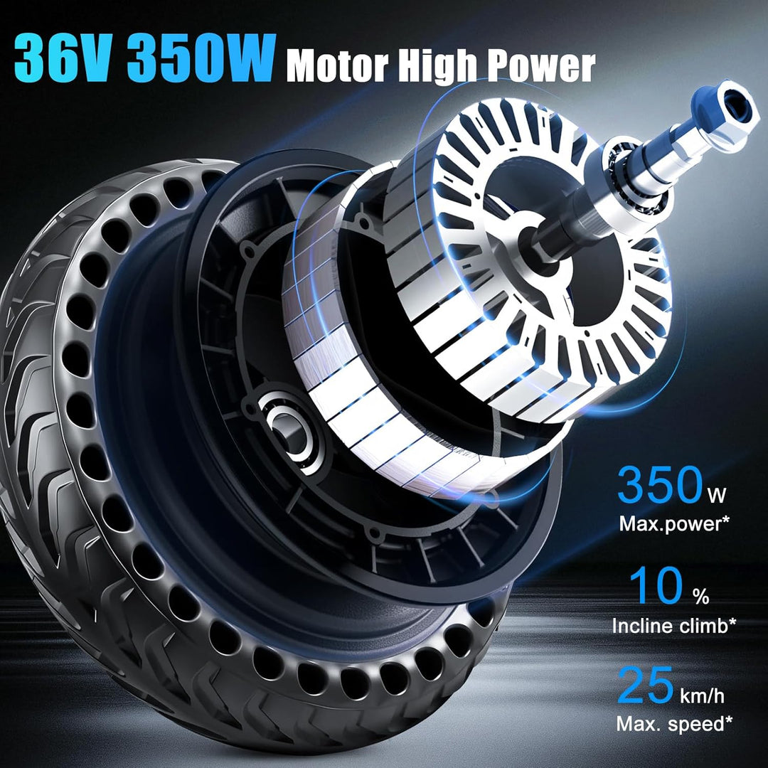 E Scooter Motor 36V 350W für Xiaomi Pro/Pro 2 Motor, 350W Motor mit Vollgummireifen 8,5 Zoll, Hochle