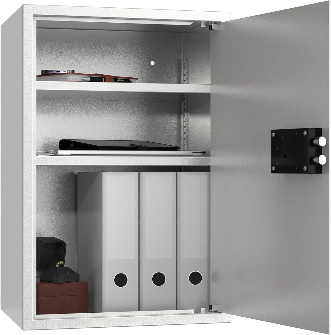 Profirst Möbeltresor Guardian 5 Stahl Doppelbartschloss 2 Schlüssel 2 verstellbare Fachböden Filzunt