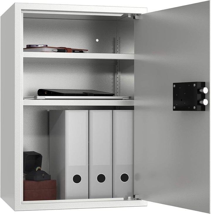 Profirst Möbeltresor Guardian 5 Stahl Doppelbartschloss 2 Schlüssel 2 verstellbare Fachböden Filzunt