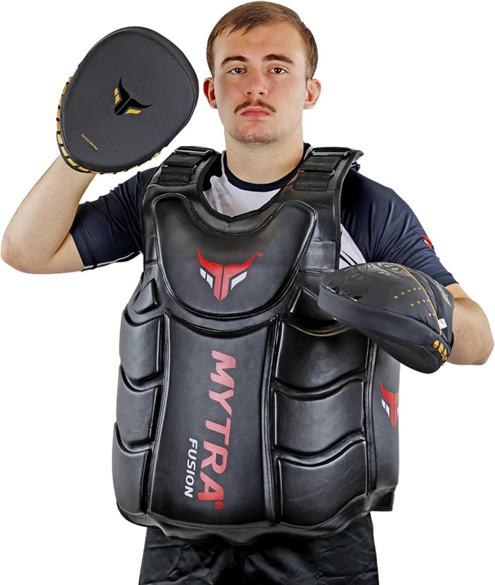 Mytra Fusion Box pratzen - Punch pad MMA Muay Thai handpratzen für Box- und Kampfsporttraining Schwa