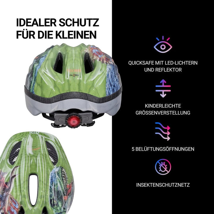 KED Kinderhelm Meggy II Originals SM (49-53 cm) T-Rex, SM (49-53 cm) T-Rex