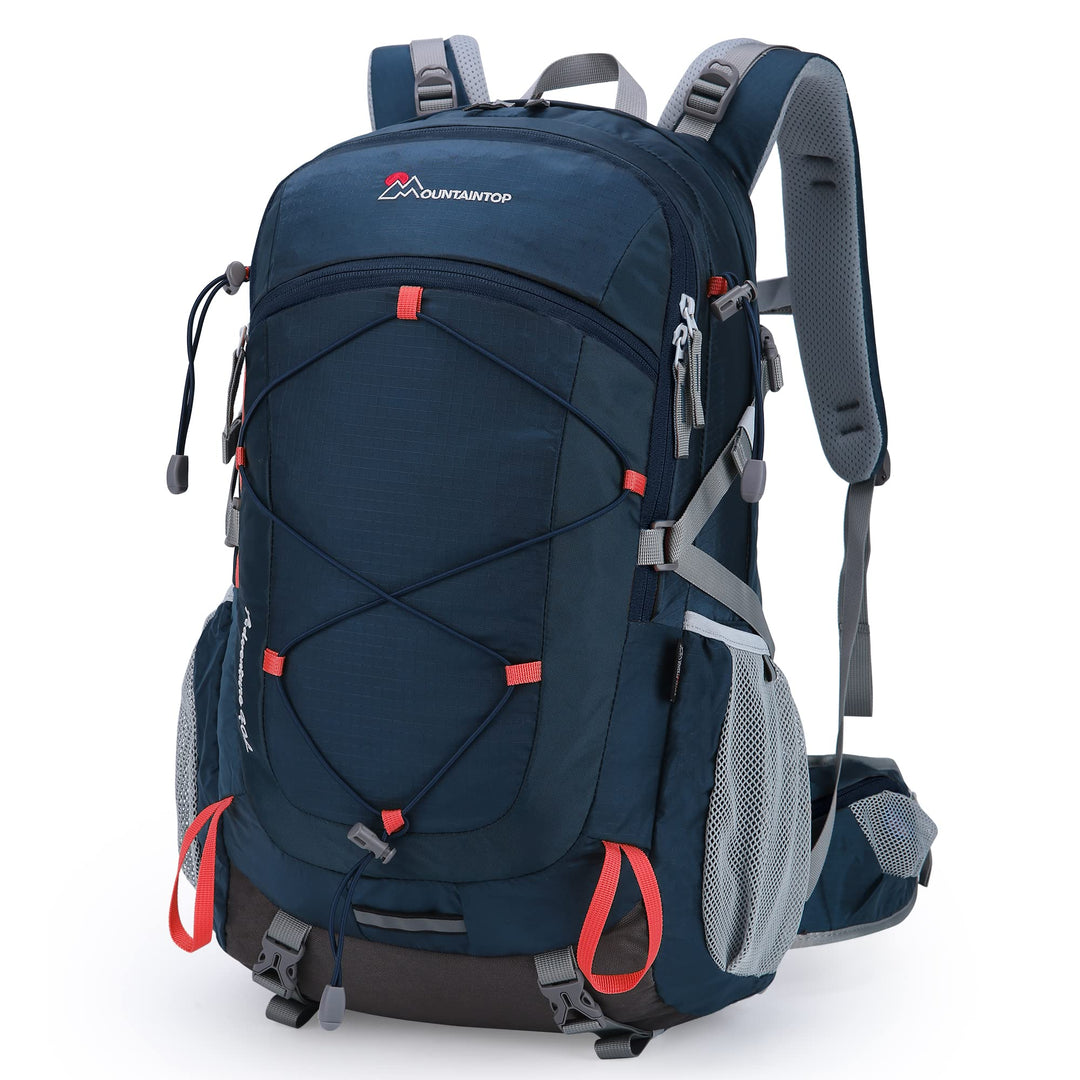 MOUNTAINTOP 40L Wanderrucksack Herren Damen Trekkingrucksack Outdoor Rucksäcke mit Regenhülle für Ca