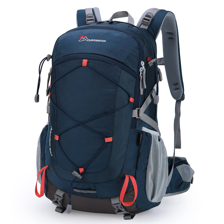 MOUNTAINTOP 40L Wanderrucksack Herren Damen Trekkingrucksack Outdoor Rucksäcke mit Regenhülle für Ca