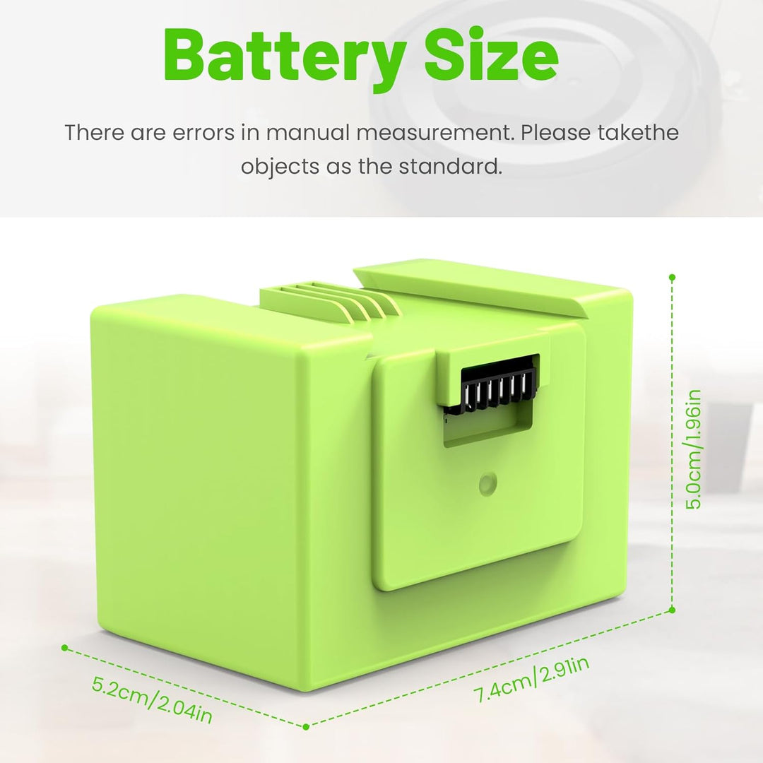 LabTEC 14.4V 4000mAh Ersatzakku für Roomba i7, Li-Ion Akku für iRobot Roomba E5 7150 7550 3150 3550