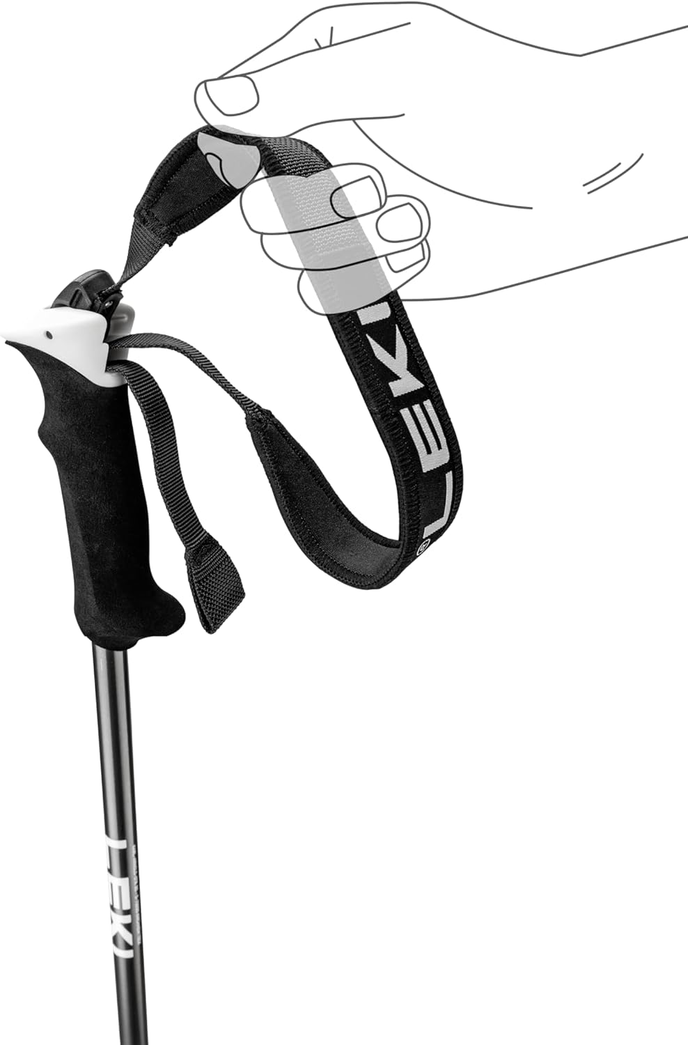 LEKI Damen Elite Lady Skistöcke black-dark anthracite-white 115CM, black-dark anthracite-white 115CM