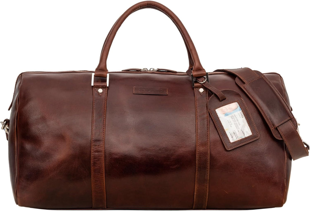 STILORD 'Herkules' Premium Reisetasche für Herren und Damen aus echtem hochwertigem Leder - EIN echt