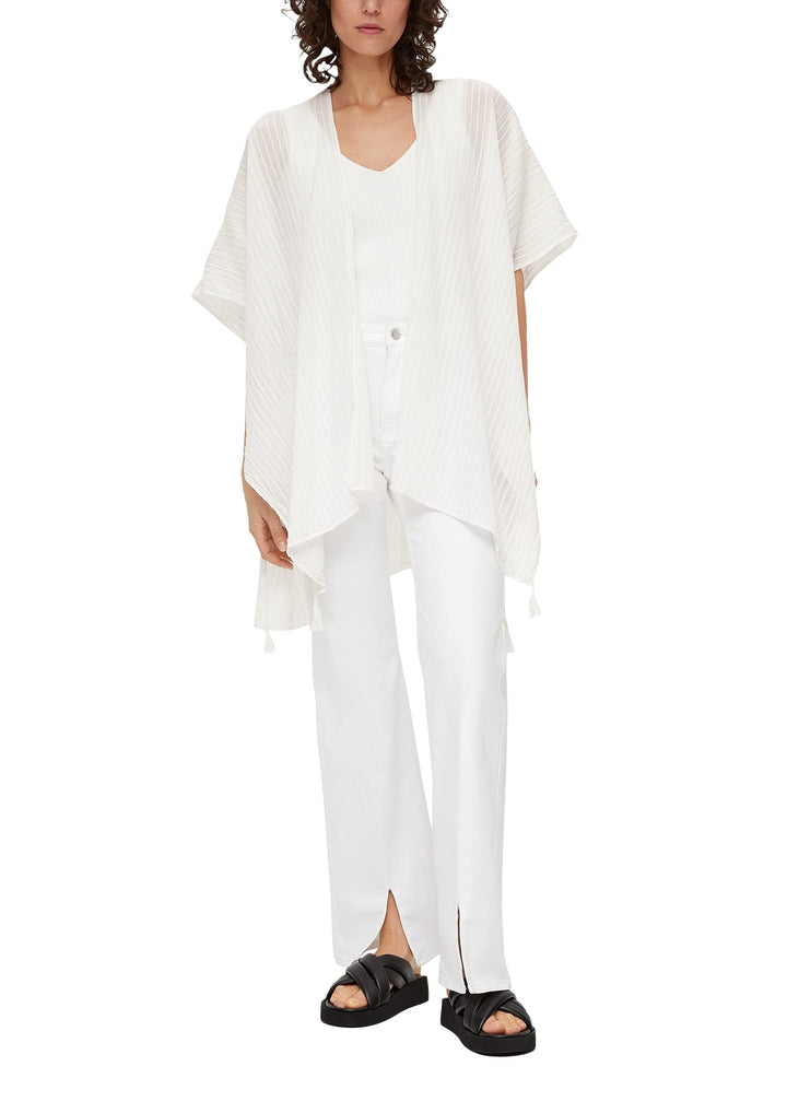 s.Oliver Damen Poncho, Creme 0210