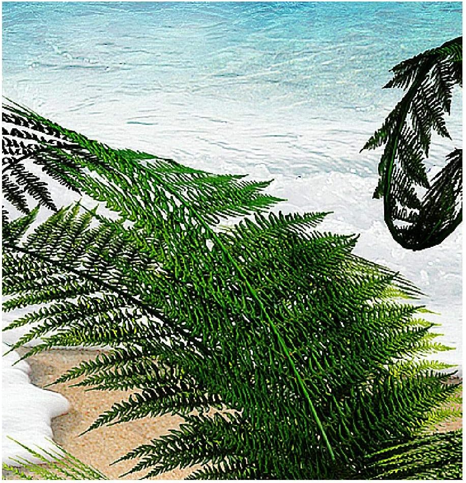 Runa Art Wandbilder Meer Strand Bild XXL Wohnzimmer Schlafzimmer Blau Palme Meer 120 x 80 cm 3 Teili