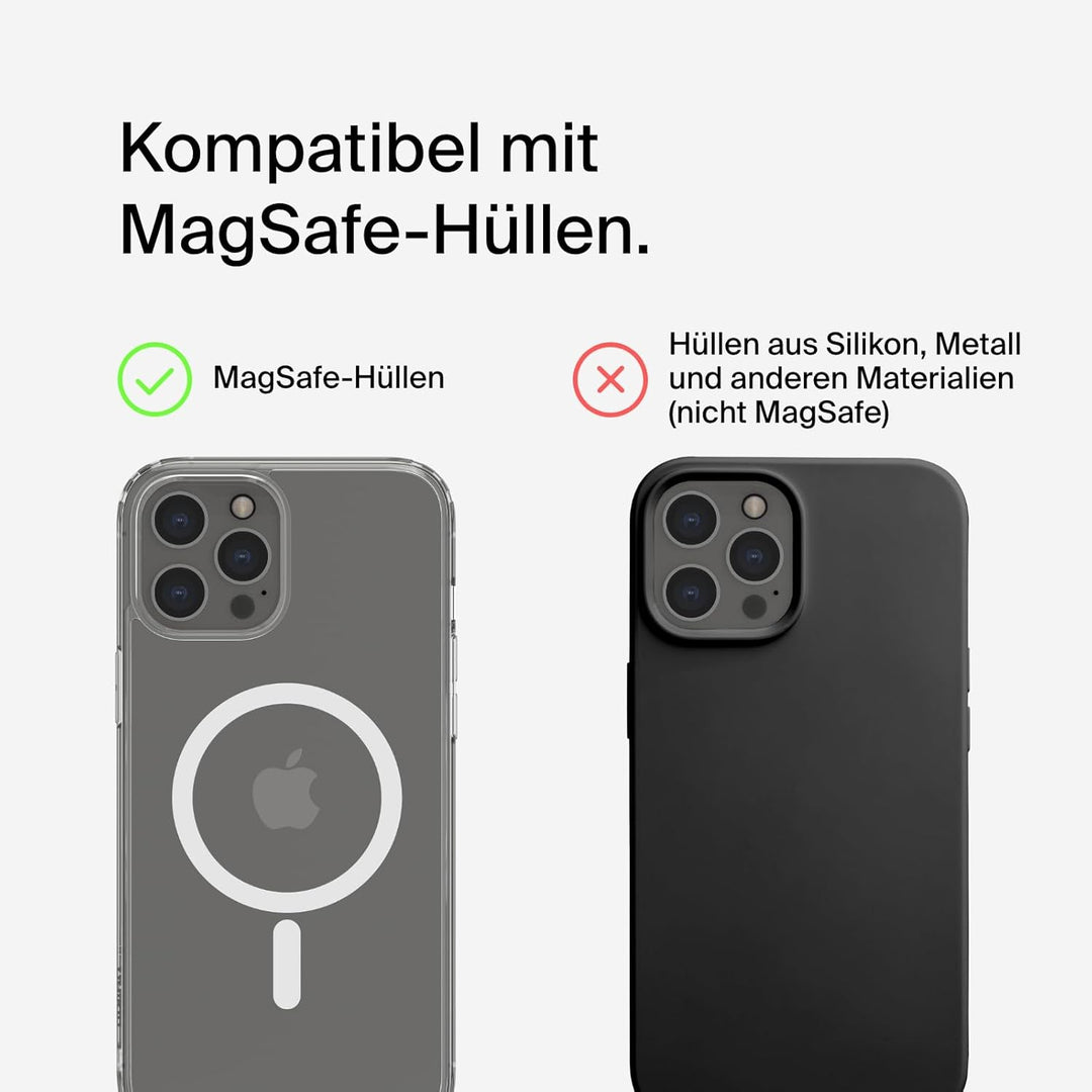 Belkin BoostCharge Pro 3-in-1 Qi2 Kabelloses Ladegerät, MagSafe-Kompatibles Ladegerät, Induktive Lad