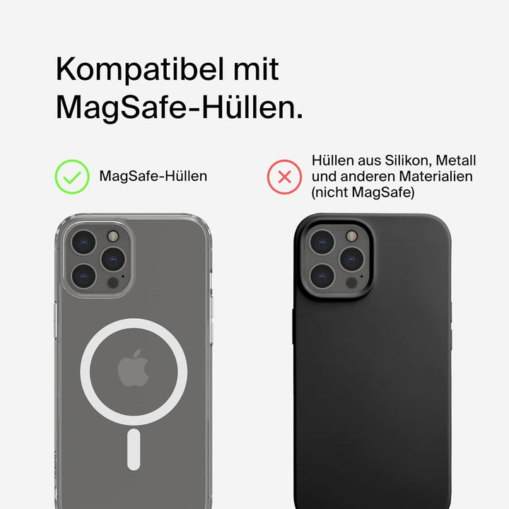 Belkin BoostCharge Pro 3-in-1 Qi2 Kabelloses Ladegerät, MagSafe-Kompatibles Ladegerät, Induktive Lad