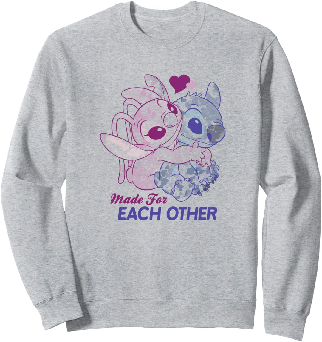Disney Lilo & Stitch Valentinstag Made For Each Other Sweatshirt