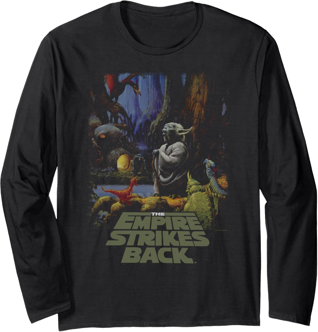 Star Wars Classic Yoda Backdrop Langarmshirt