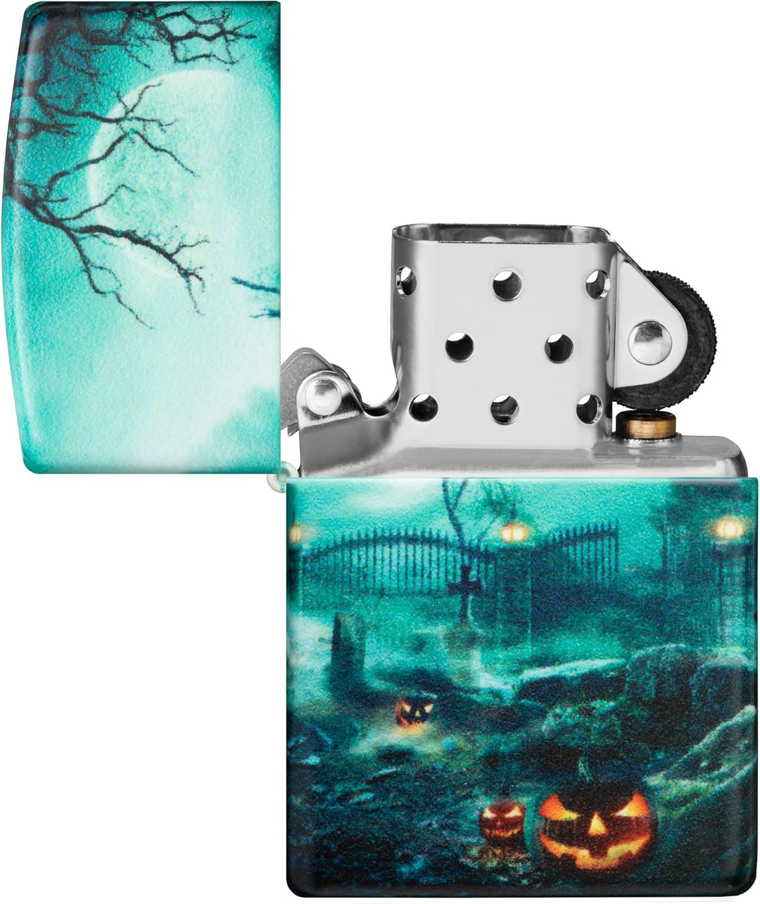 ZIPPO – Crypto Currency Design – Color Image Green Matte – Sturmfeuerzeug, nachfüllbar, in hochwerti