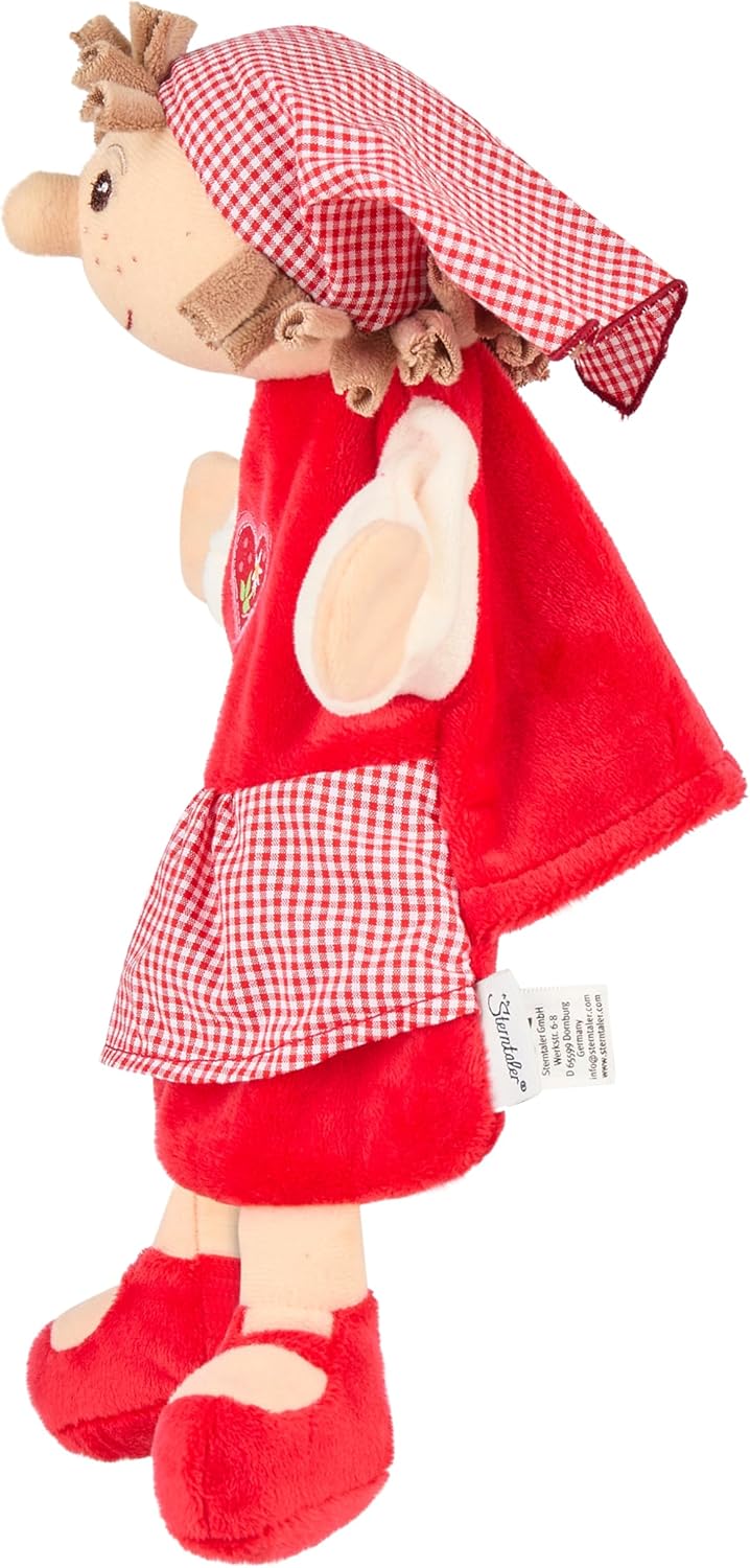 Sterntaler 3601817 Handpuppe Gretel, 28 x 27 x 9 cm, Rot, Gretel
