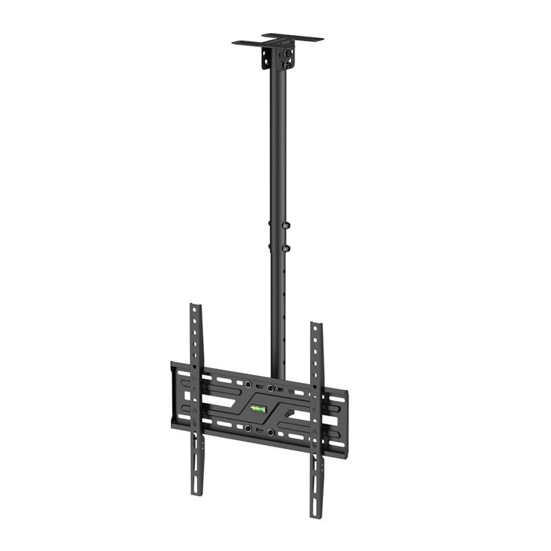 TV-Deckenhalterung für 37–75 Zoll, VESA 400x400, schwenkbar, neigbar, 50 kg | Pulverbeschichteter St