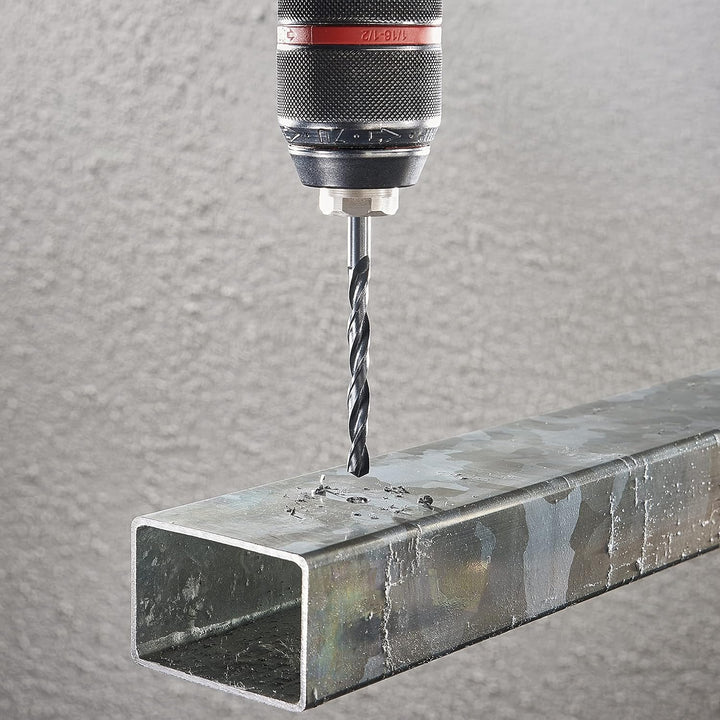 wolfcraft Metallbohrer HSS rollgewalzt, Ø 12 mm I 7518010 I Für Bohrungen in Metall Ø 12,0 mm, Ø 12,
