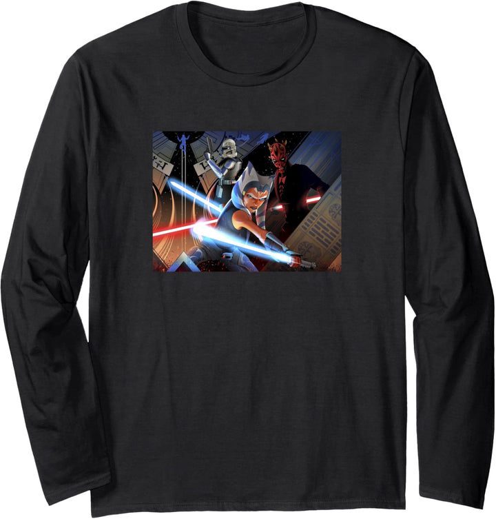 Star Wars: The Clone Wars — Exklusiv Ahsoka & Darth Maul Langarmshirt