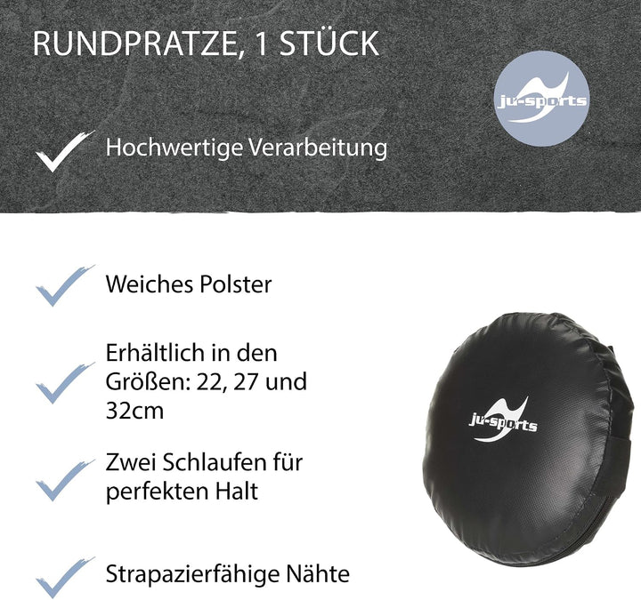 Ju-Sports Rund Pratze 1 STK. I Aus Kunstleder I Sehr leicht &amp; perfekt im Handling I Mit 2 Schlaufen