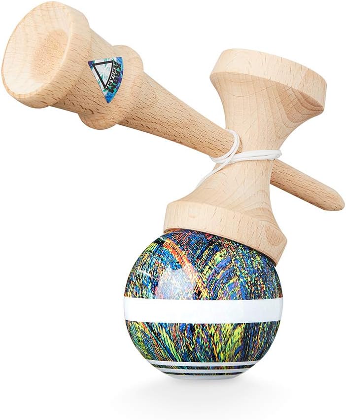 Original KROM Pro Kendama - Noia 5 - aus Holz für Anfänger und Fortgeschrittene - Geschicklichkeitss