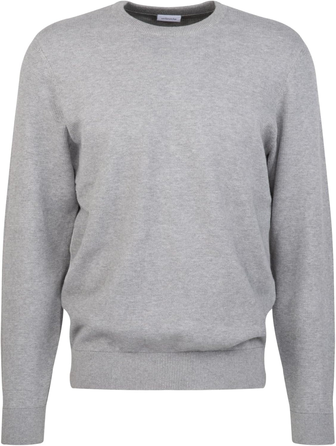 Seidensticker Herren Pullover - Regular Fit - Rundhalsausschnitt - Langarm - 100% Baumwolle S Grau M