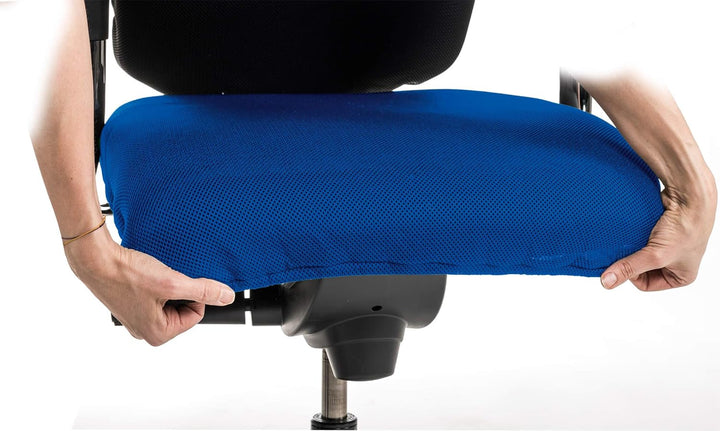 Bürostuhlbezug für die SITZFLÄCHE (Grösse Standard) - Sitzflächengrösse ca. 40-52 cm Breite und ca.