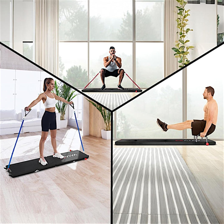 AsVIVA FB1 Liegestütz Board | Push-up Board & Fitness Board mit Liegestützgriffen, klappbar, für Hei