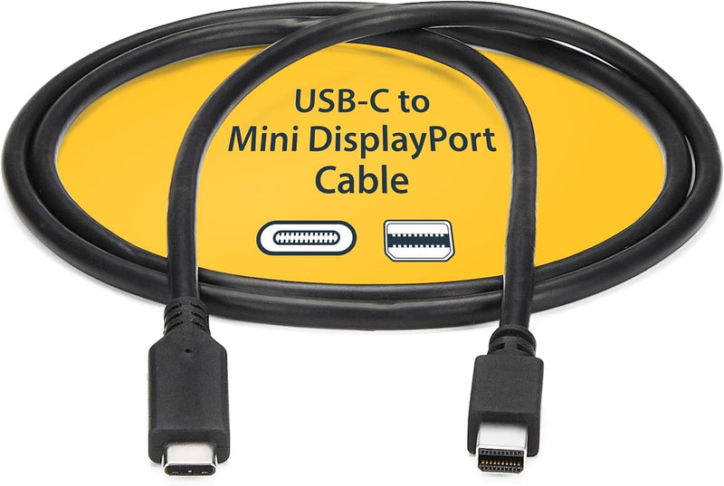 StarTech.com 1,8m USB-C auf Mini DisplayPort Kabel - USB C zu mDP Kabel - 4K 60Hz - Schwarz (CDP2MDP