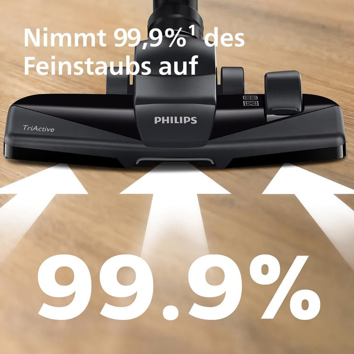 Philips PowerPro Compact Series 3000 Beutelloser Staubsauger – 900 W, Bodenstaubsauger mit HEPA-Filt