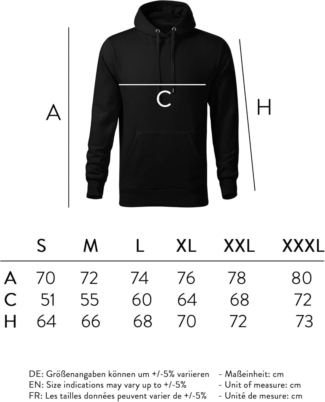 OwnDesigner Bla Bla Bla Premium Herren Hoodie Kappuzenpullover Männer Pulli mit Kapuze Sweatshirt mi