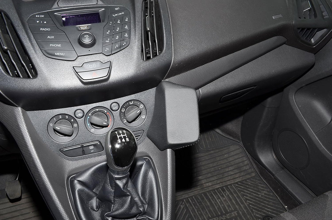 KUDA 1375 Halterung Kunstleder schwarz für Ford Transit Connect ab 12/2013 (nur Gangschaltung), 1375