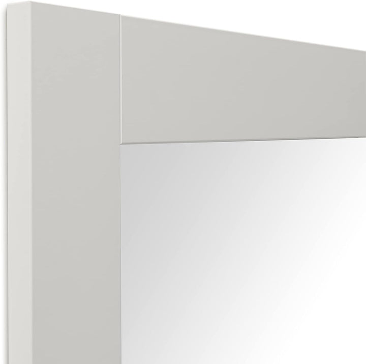 ARHome Wandspiegel, 126 x 66 cm, Weiss Matt, Spiegel, Made in Italy Weiss Matt 126 x 66, Weiss Matt
