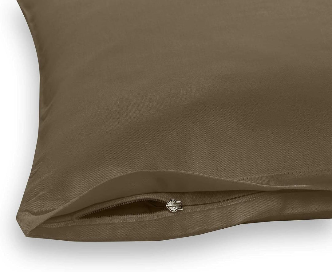 sleepling Satin Kissenbezug, Kissenhülle Seitenschläferkissen aus 100% seidig weicher Baumwolle, Bez