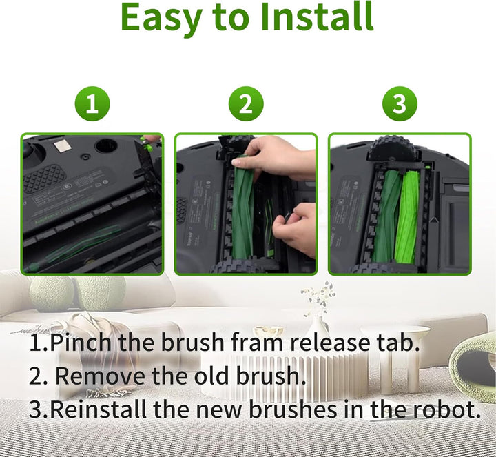 Dual Multi-Surface Gummi Roller Bürsten Teile für Irobot Roomba I & E Serie I7 Plus I7+ E5 E6 Staubs
