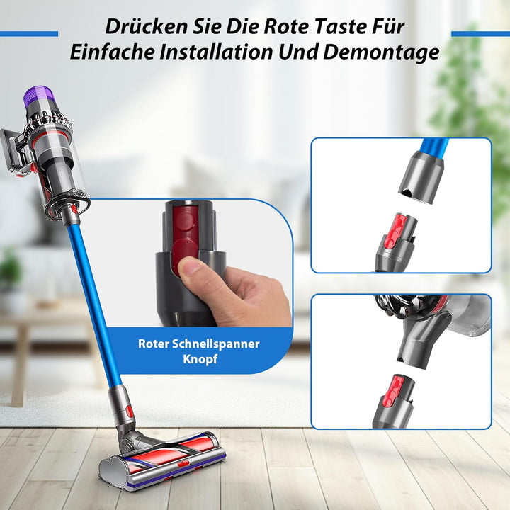 Verlängerungsrohr für Dyson Rohr V11 Kompatibel mit Dyson Saugrohr V15 V 11 V10 V8 V7, Starres Teles