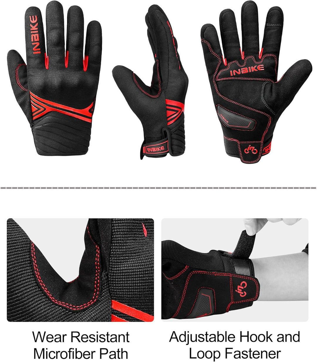 INBIKE Winter Motorradhandschuhe Wasserdicht Warm Winddicht mit Harter Schutz Motocross Motorrad Han