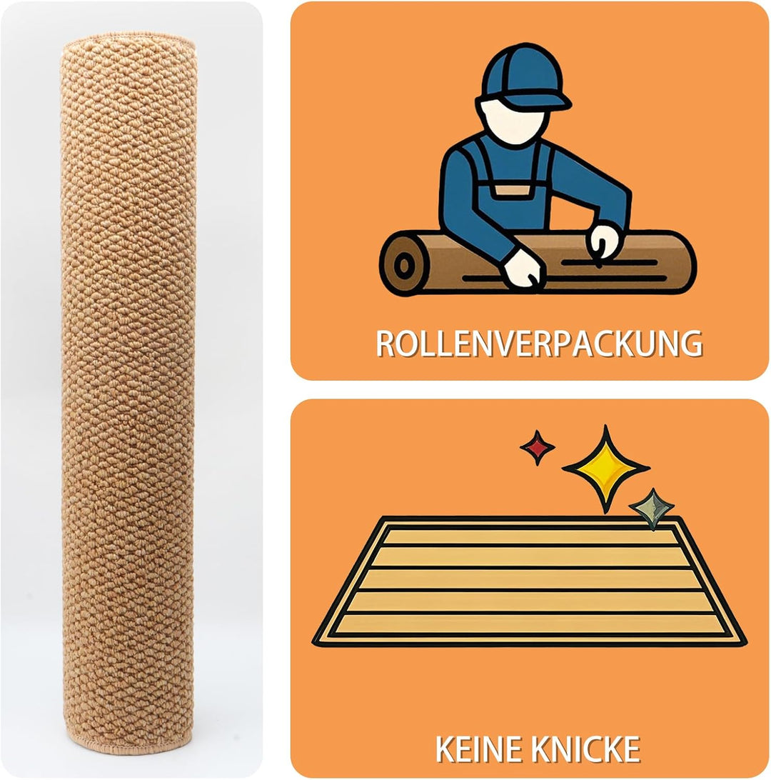 Schmutzfangmatte Innen 80x100 cm, Rutschfest Fussmatte Aussen und Innen, Waschbar Sauberlaufmatte Tü