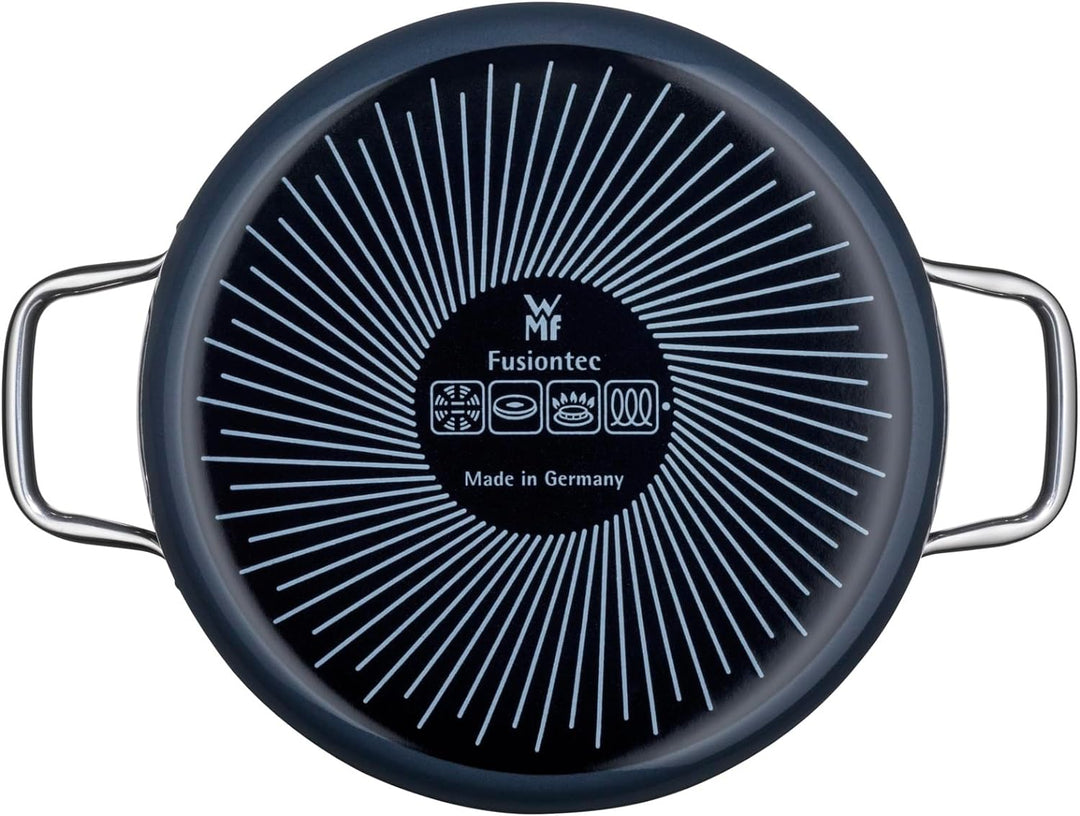WMF Fusiontec Essential Kochtopf gross, 24 cm, Glasdeckel, Bratentopf Induktion, 4,4l, High-Tech Ker