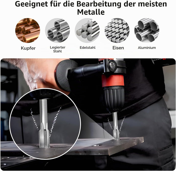 Gewindeschneid und Gewindeschneideisen M20 X 1,5mm, HSS Metric Gewindebohrer Aussengewindeschneider